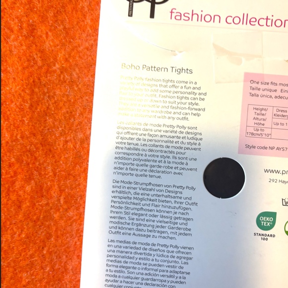 Pretty Polly black Boho pattern tights NWT - Picture 10 of 10